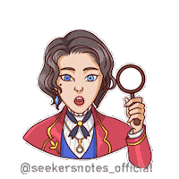 Shocked Seekers Notes Sticker by MYTONA