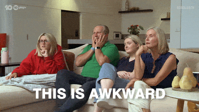 Awkward Australian Tv GIF by Gogglebox Australia