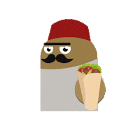Pistolavistas animation food good soul Sticker