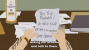 paper looking GIF by South Park 