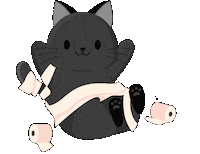Toilet Paper Cat Sticker