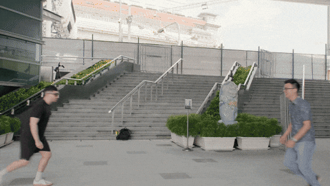 SKALELabs giphyupload jump friendship skale GIF