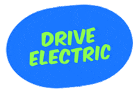 Drive Electric Sticker by Count Us In