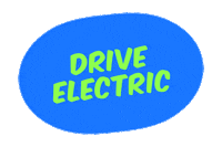 Drive Electric Sticker by Count Us In
