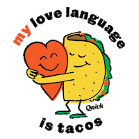 Love Tacos Sticker by Qwick