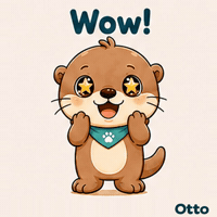 Wow! Starry-Eyed with Otto the Otter