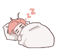Tired Pink Sticker