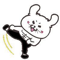 踢 Kung Fu Sticker