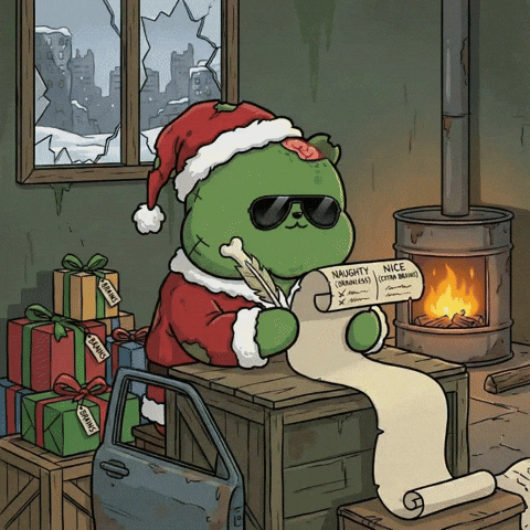 Santa Suit Christmas GIF by Kanpai Pandas