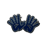 pinnedpins hand university sign wings Sticker