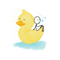 Fun Swimming Sticker by Two Sleepy Heads