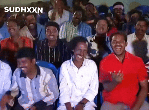 Lollu Sabha Laughing GIF