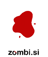 zombisi red zombie blood videogame Sticker