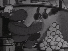 Black And White Cooking GIF by Fleischer Studios