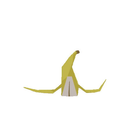 Banana Peel 3D Sticker by milly cohen