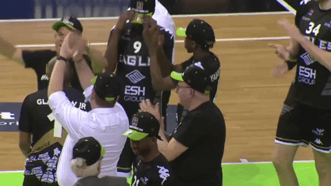 newcastleeagles giphygifmaker clapping applause newcastle eagles GIF