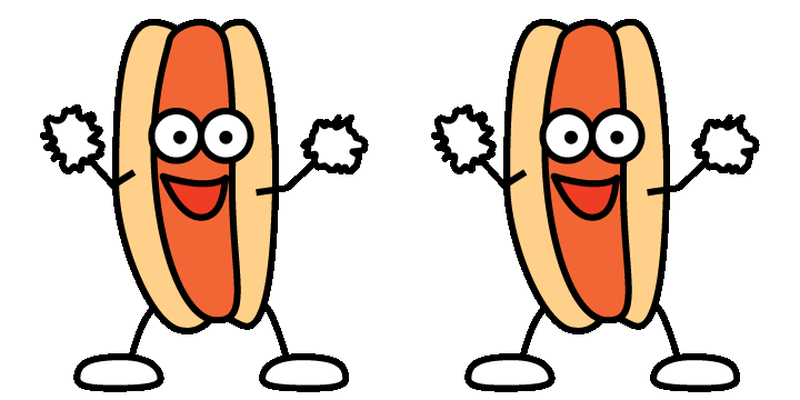 Happy Hot Dog Sticker by Stickers