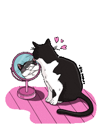 Cat Hearts Sticker by Jhessica Murray (Jay Jay Draws)