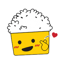 Happy Rice Bowl Sticker by DM KLR