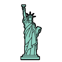 Statue Of Liberty Sticker by FIGS