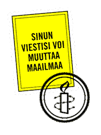 W4R Sticker by Amnesty International Finnish Section