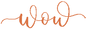 Orange Wow Sticker