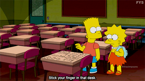 the simpsons signs GIF