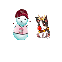 Christmas Snowman Sticker by Rooster Teeth