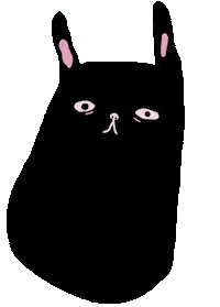 Black Cat Sticker by Junkyard