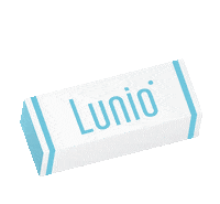 LunioTW blue white box lunio Sticker