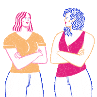 ManueldActivisme animation illustration women weird Sticker