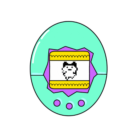 School Tamagotchi Sticker