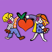 romerobritto love couple romerobritto GIF