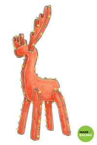 Town Square Christmas Sticker by Make It Ealing