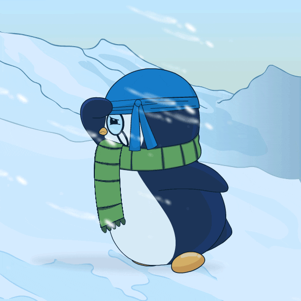 Snow Explore GIF by Pudgy Penguins