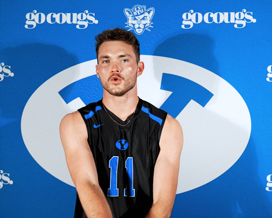 Jaredbrady Stretching GIF by BYU Cougars