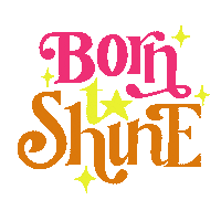 Typography Shine Sticker