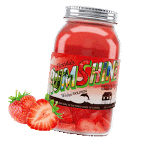 Strawberry Rum Sticker by Wicked Dolphin