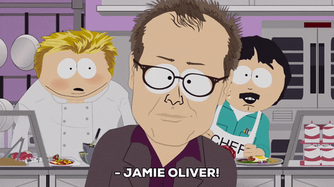 serving jamie oliver GIF by South Park 