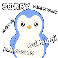 Sorry Forgive Me Sticker by Pudgy Penguins