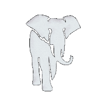 klijnnatuursteen olifant klijn klijn natuursteen Sticker