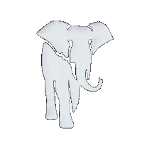 klijnnatuursteen olifant klijn klijn natuursteen Sticker