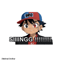 Come On Singing Sticker by Bad Timing Studio