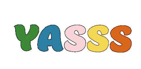 Words Yes Sticker