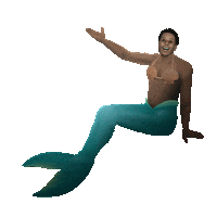 mario chalmers mermaid Sticker by Bleacher Report