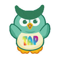 Tap Owl Sticker by PMAS