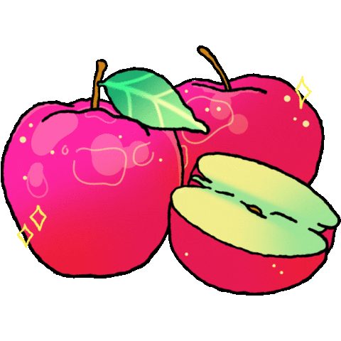 Apple Fruit Sticker by Selena Gomez
