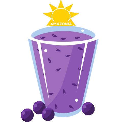 Acai Berry Smoothie Sticker by Amazonia Company