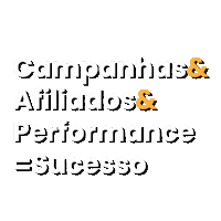 Afilio performance sucesso campanha afiliados Sticker