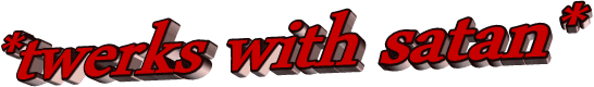 twerk satan Sticker by AnimatedText